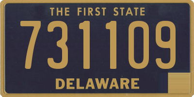 DE license plate 731109