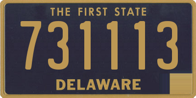 DE license plate 731113