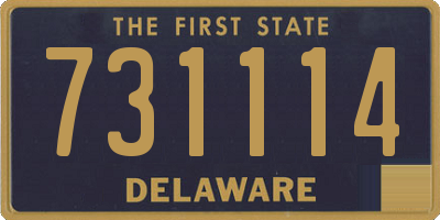 DE license plate 731114