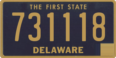 DE license plate 731118