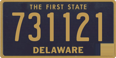DE license plate 731121