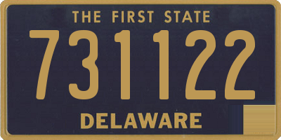 DE license plate 731122