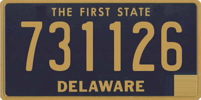DE license plate 731126