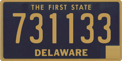 DE license plate 731133