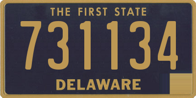 DE license plate 731134