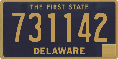 DE license plate 731142