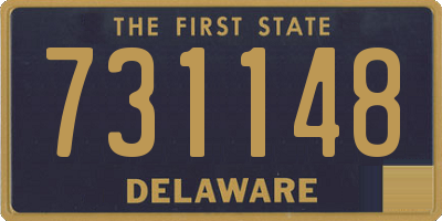 DE license plate 731148
