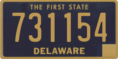 DE license plate 731154
