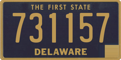 DE license plate 731157