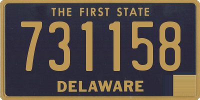 DE license plate 731158