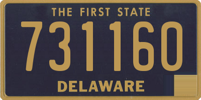DE license plate 731160