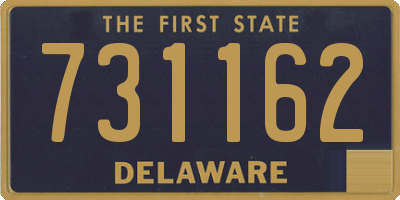DE license plate 731162