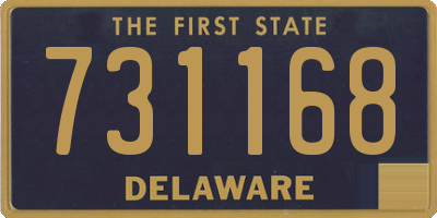 DE license plate 731168