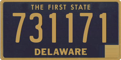 DE license plate 731171