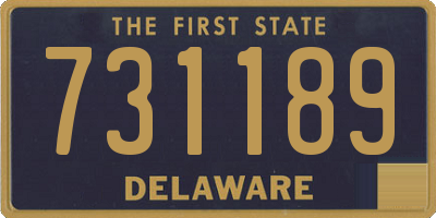 DE license plate 731189