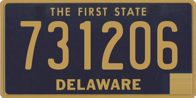 DE license plate 731206
