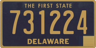 DE license plate 731224