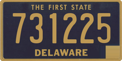 DE license plate 731225