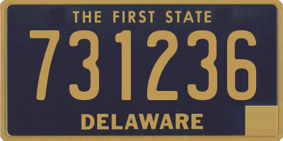 DE license plate 731236