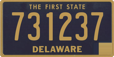 DE license plate 731237