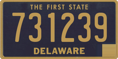 DE license plate 731239