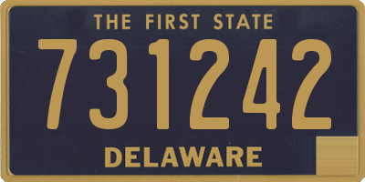 DE license plate 731242