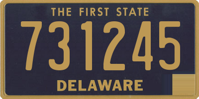 DE license plate 731245