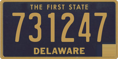 DE license plate 731247
