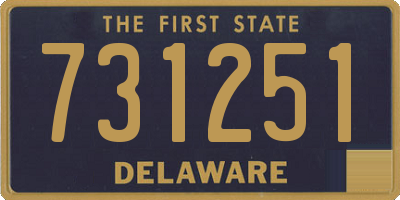 DE license plate 731251