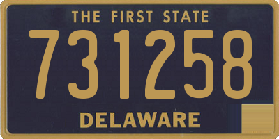 DE license plate 731258