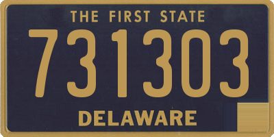 DE license plate 731303