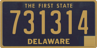 DE license plate 731314