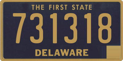 DE license plate 731318