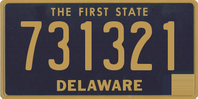 DE license plate 731321