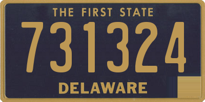 DE license plate 731324