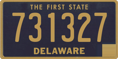 DE license plate 731327