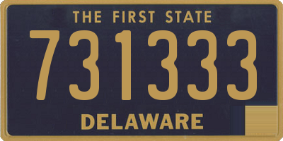 DE license plate 731333