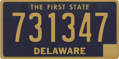 DE license plate 731347