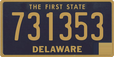 DE license plate 731353