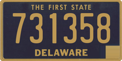 DE license plate 731358
