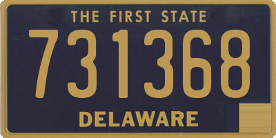 DE license plate 731368