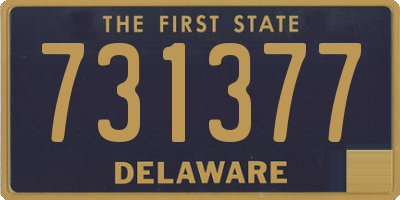 DE license plate 731377