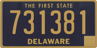 DE license plate 731381