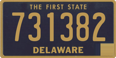DE license plate 731382