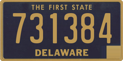 DE license plate 731384