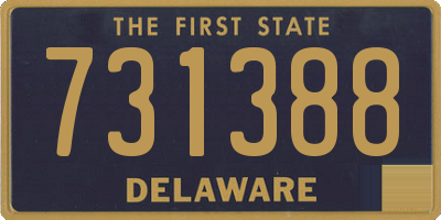 DE license plate 731388