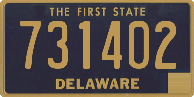 DE license plate 731402