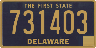 DE license plate 731403