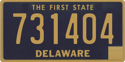 DE license plate 731404