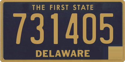 DE license plate 731405